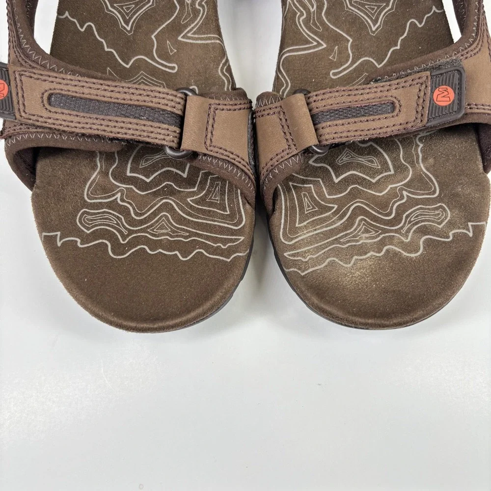 Merrell Sandspur Oak Men's US 14 Dark Earth/Potters Clay Sport Hiking Sandals